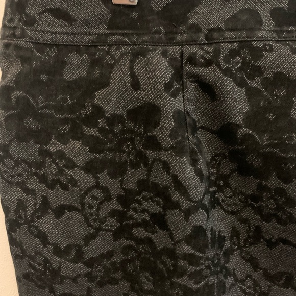 Vintage 90s-Y2K- Black Lace Wide Leg Jeans.Grunge - Picture 8 of 15